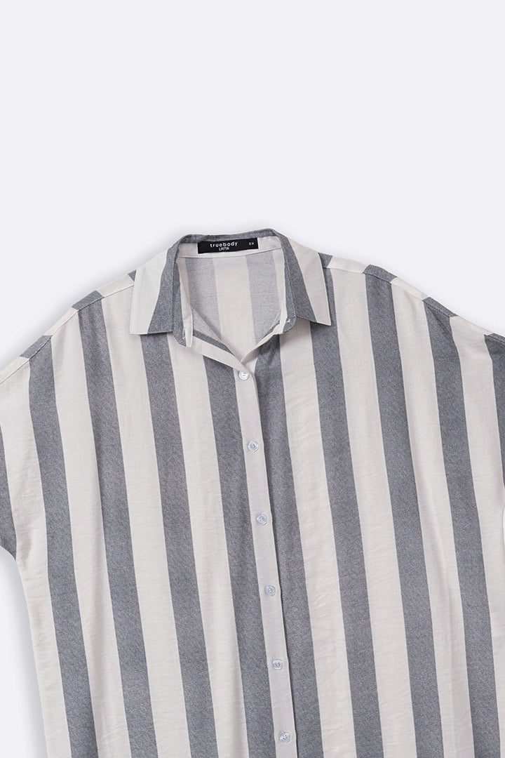 BLACK CURVE STRIPED HOLIDAY TUNIC