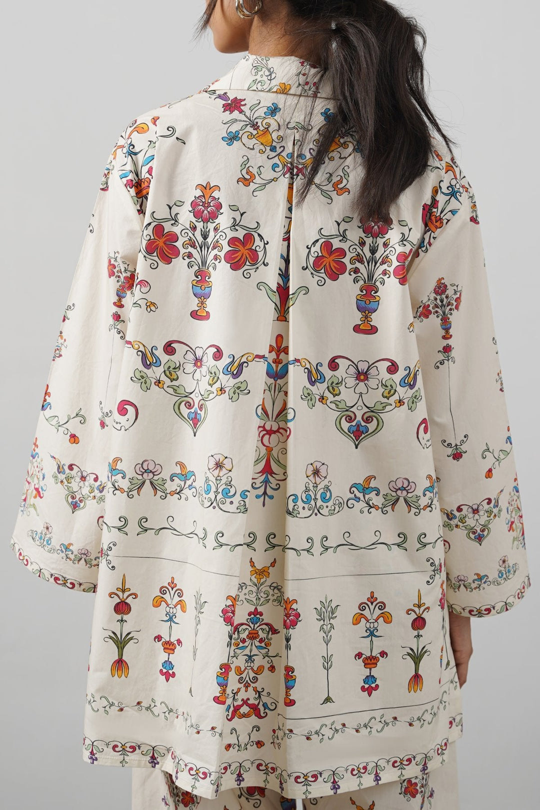 BEIGE ANDALUSIA COTTON SHIRT