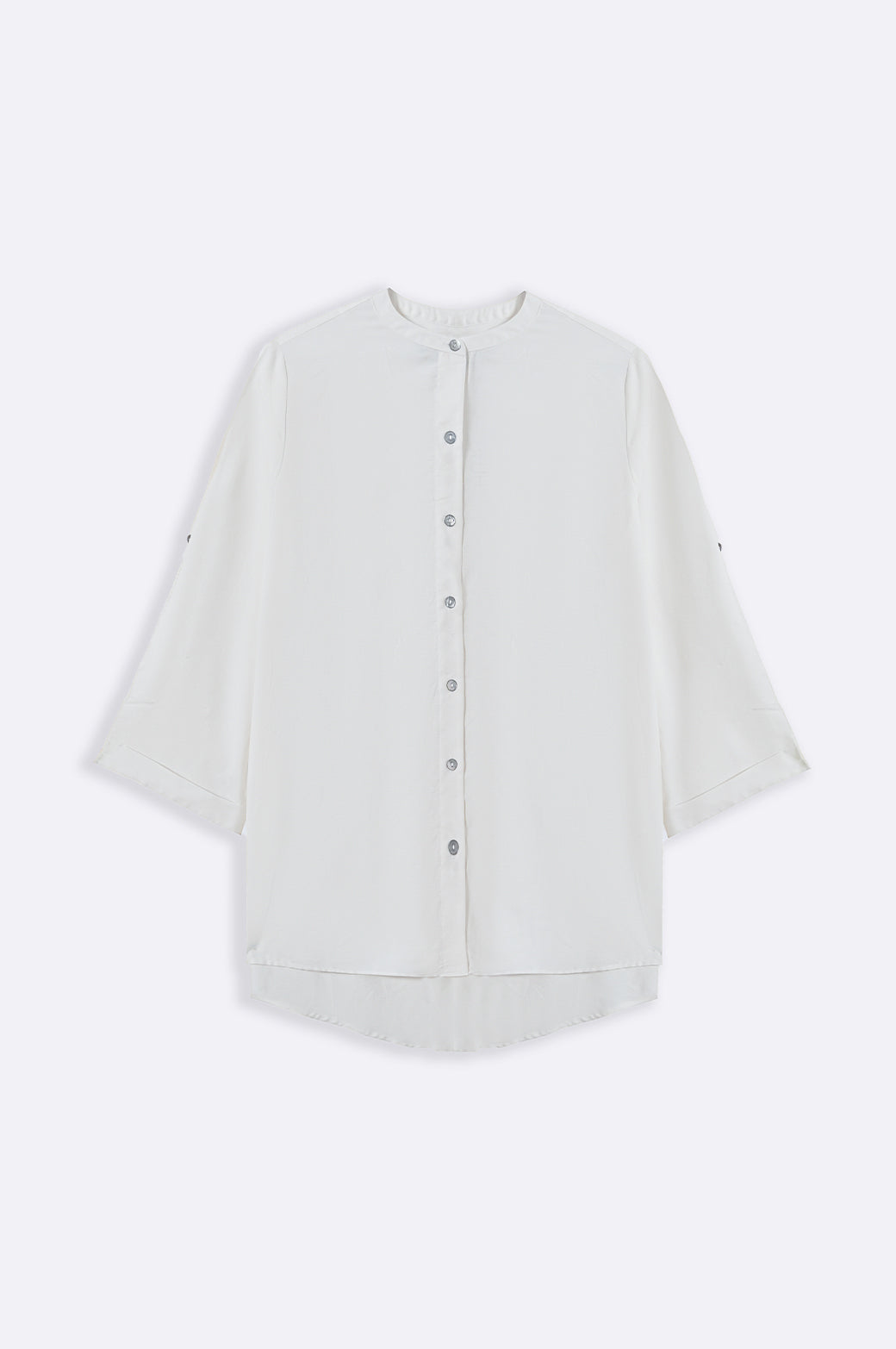 WHITE COTTON FLARE TUNIC