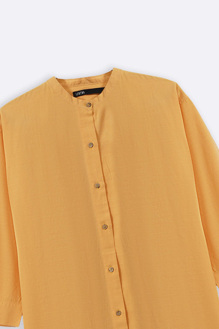 YELLOW ESSENTIAL COTTON SHIRT