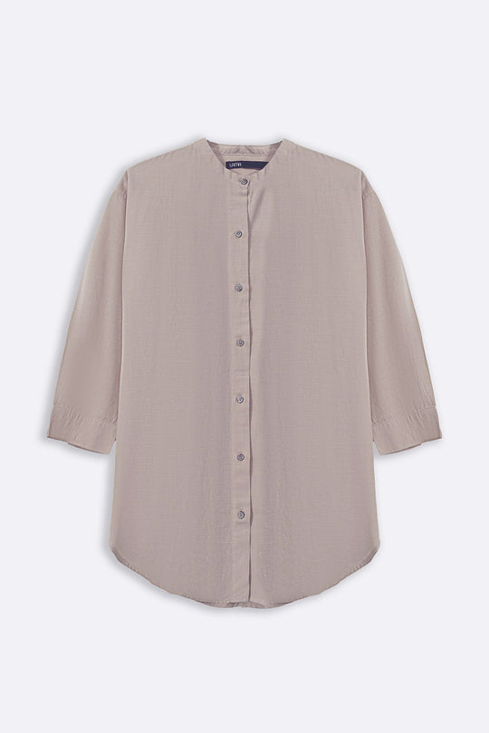 BEIGE ESSENTIAL COTTON SHIRT