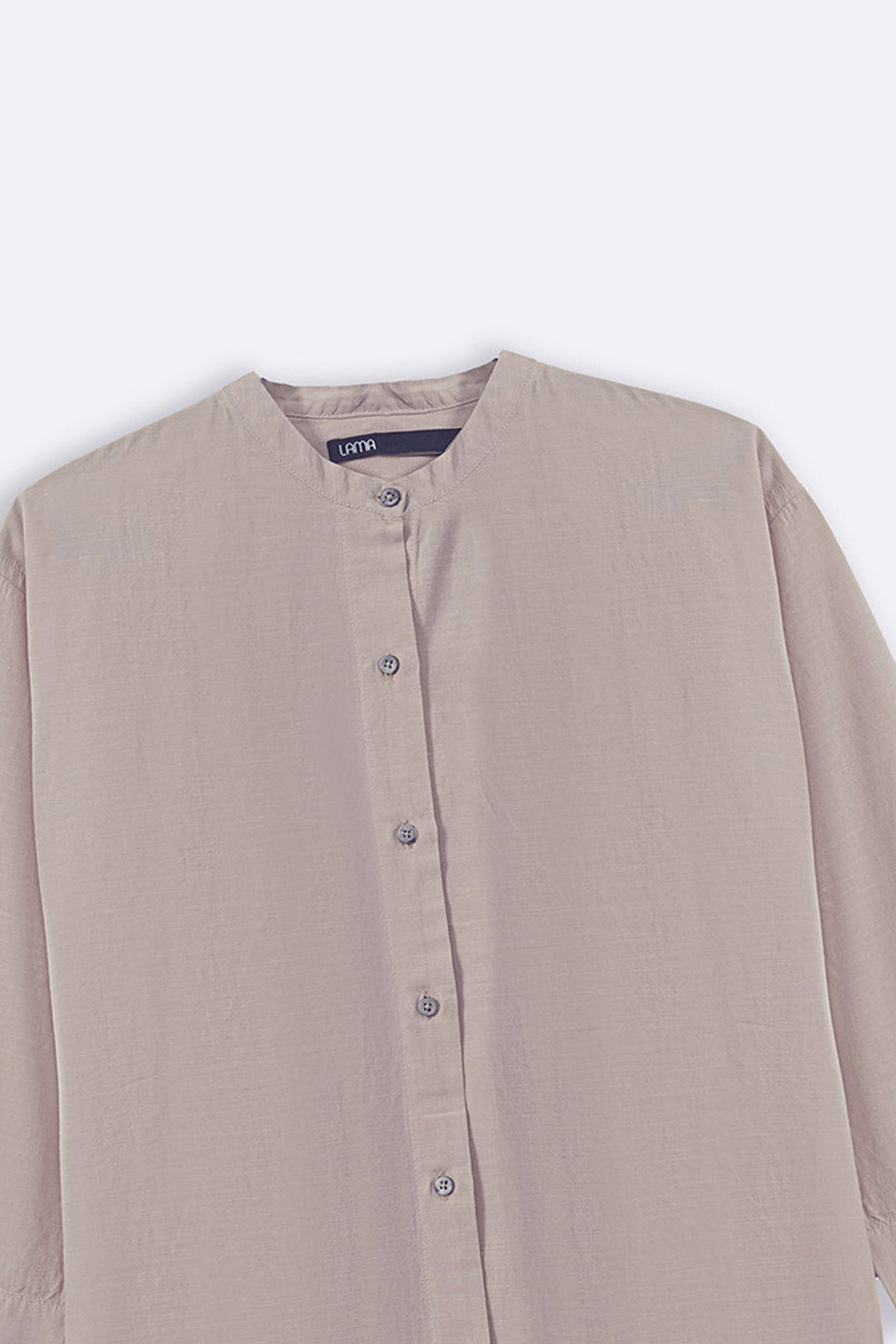 BEIGE ESSENTIAL COTTON SHIRT