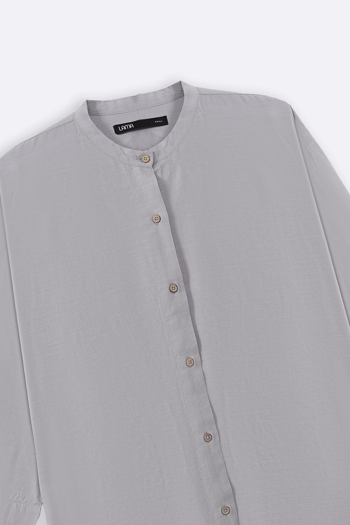 GREY ESSENTIAL COTTON SHIRT