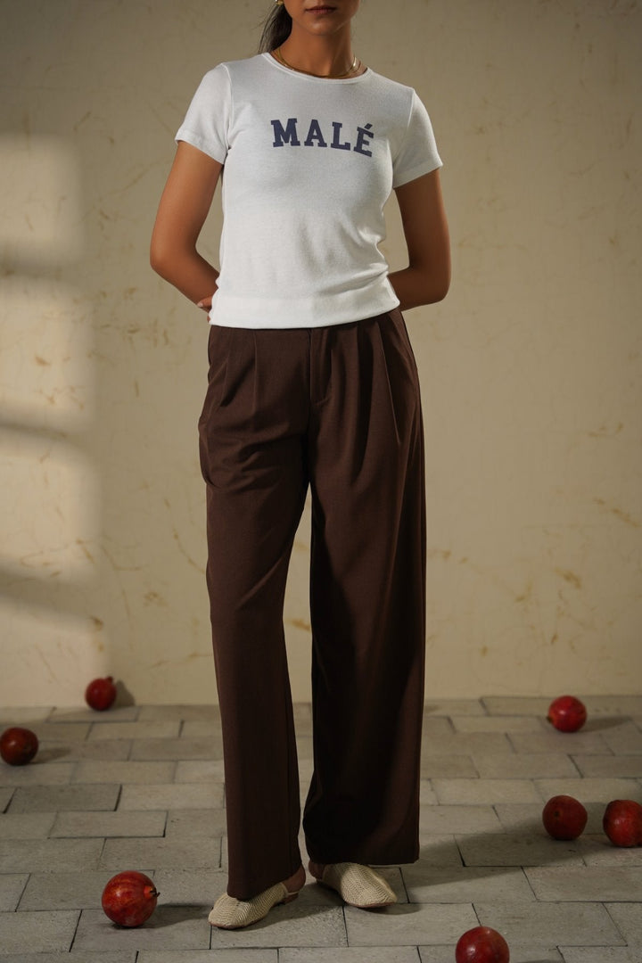 CHOCOLATE CLASSIC TAILORED PANTS