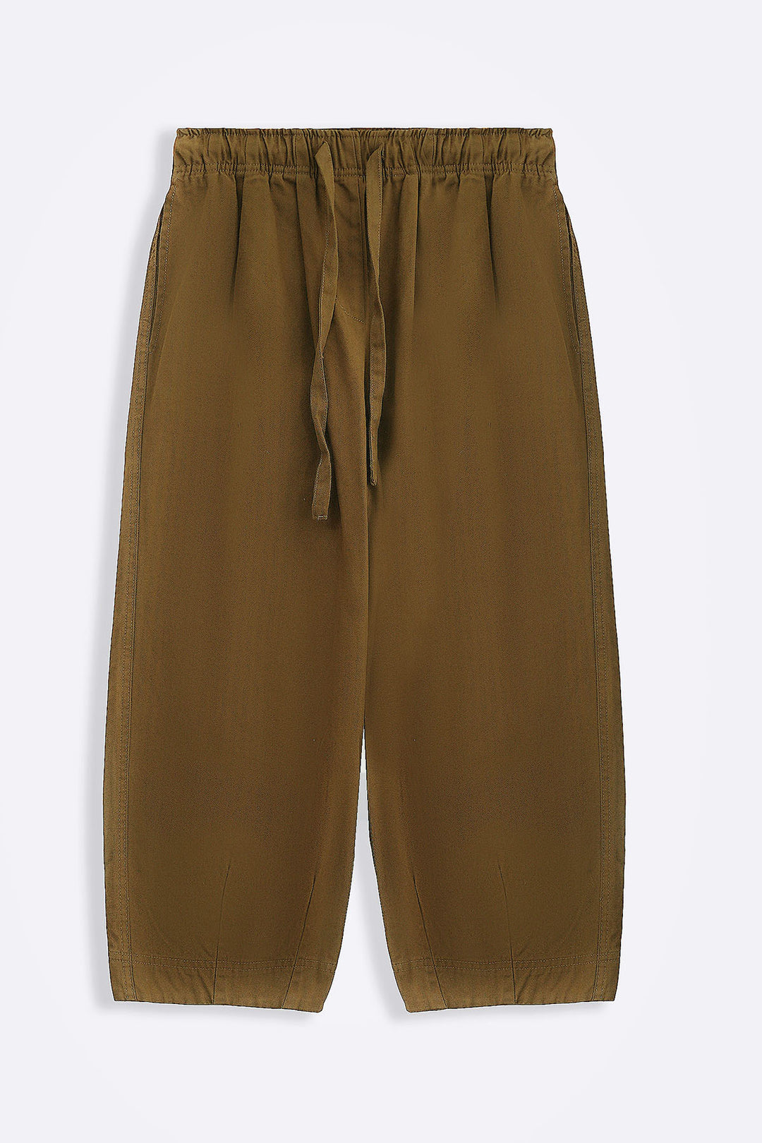 COTTON HERRINGBONE PANTS