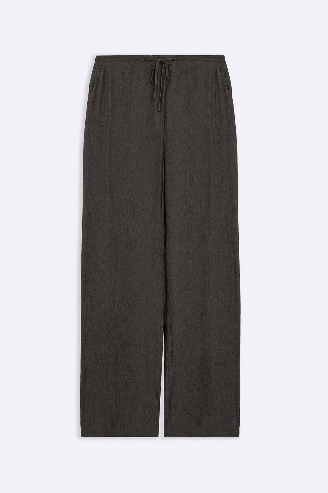 CHARCOAL TEXTURED LONG PANTS