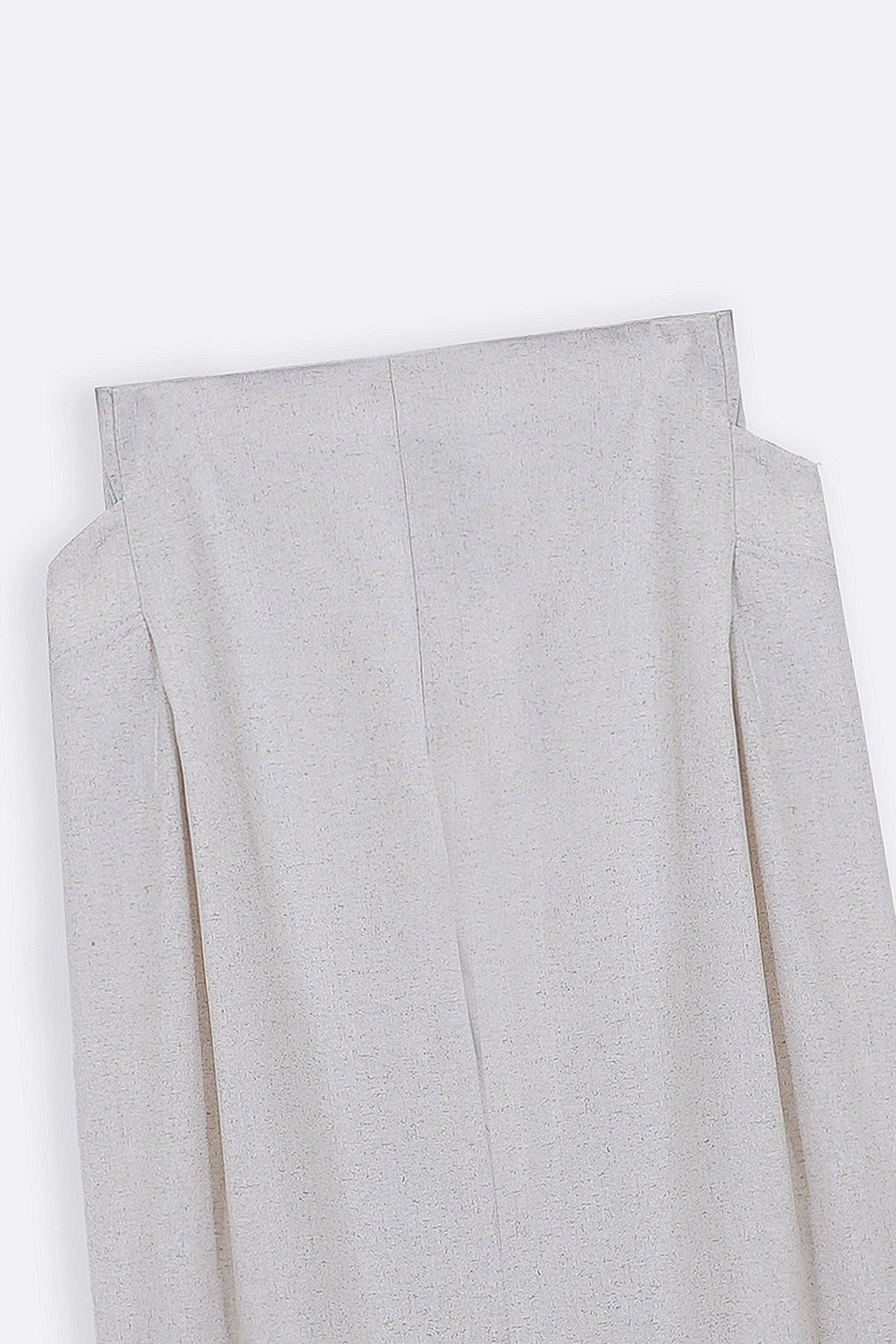 OAT WHITE PLEAT LINEN BLEND PANTS