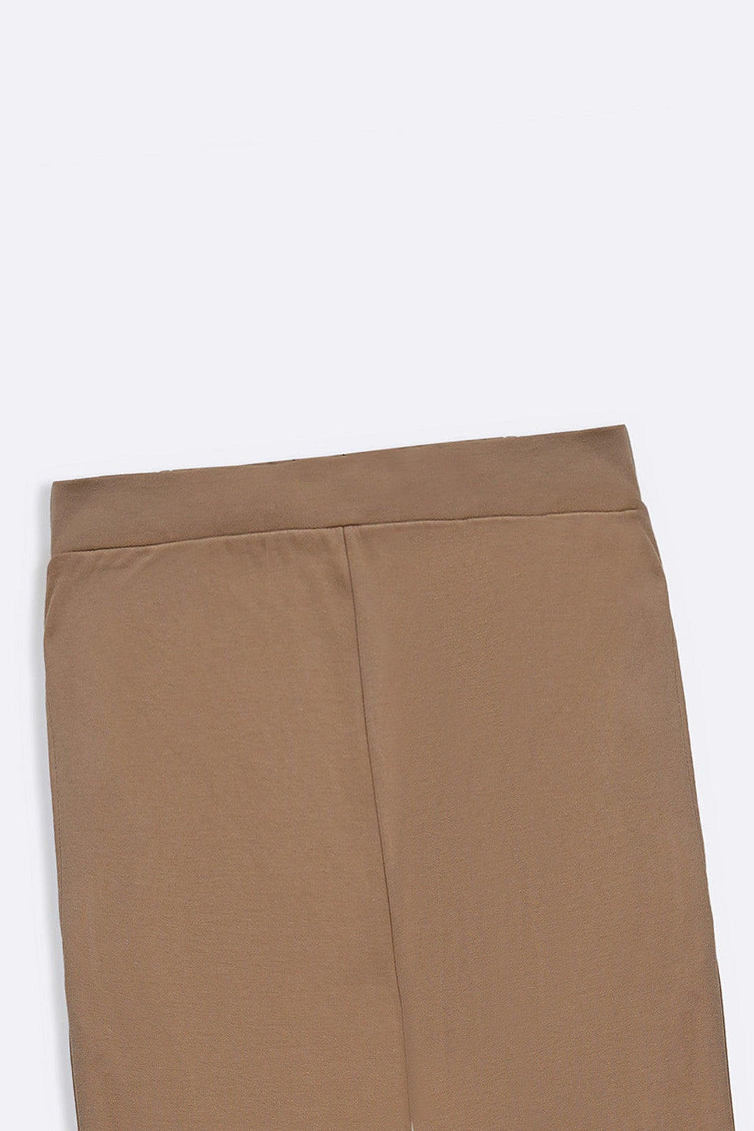 SAND KNITTED BARREL PANTS