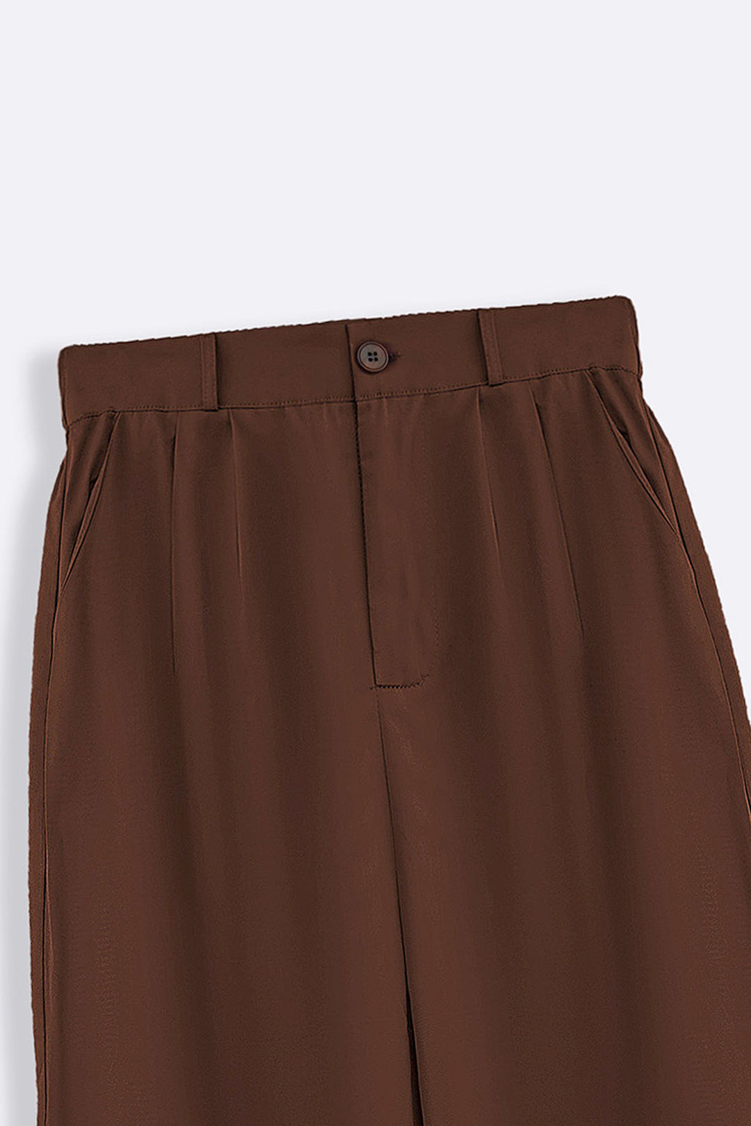 POPLIN TURN UP PANTS