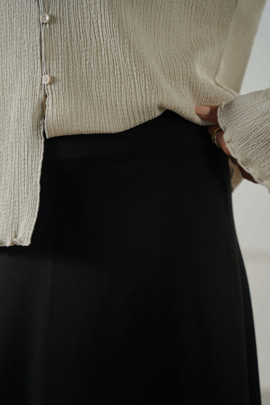 BLACK CASUAL EVERYDAY SKIRT