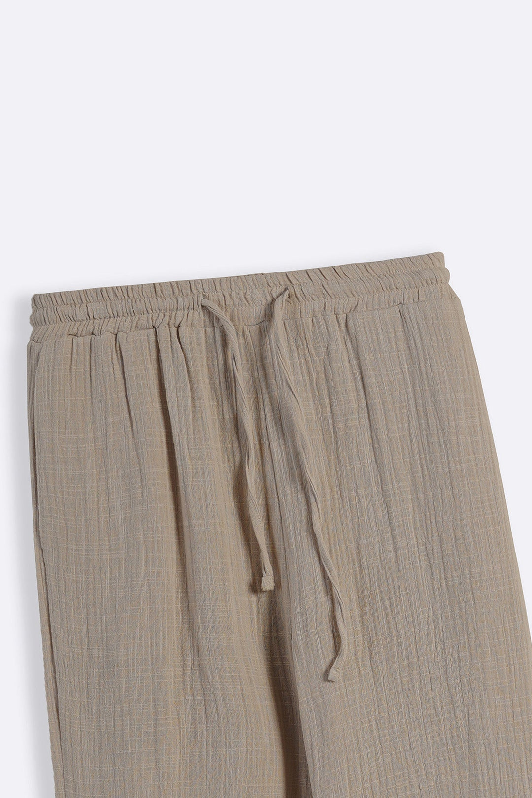 BEIGE SIMPLE COTTON PANTS