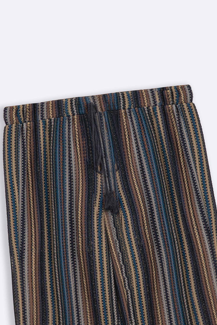 NAVY RESORT PANTS WITH LINING