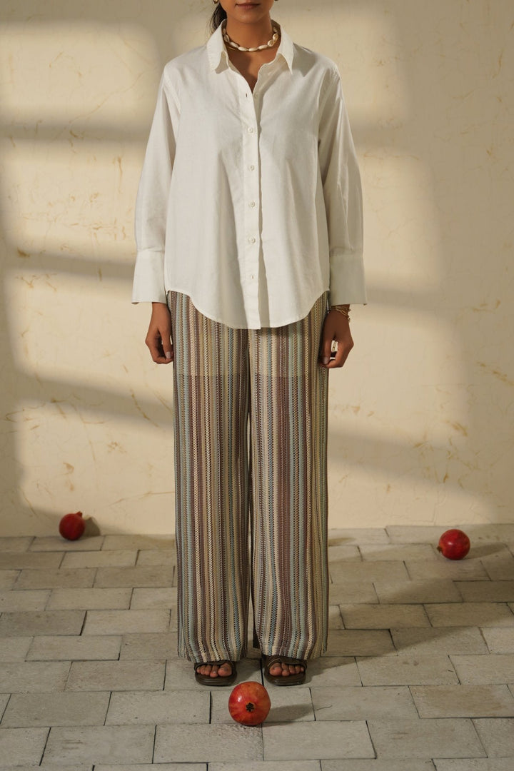 TAUPE RESORT PANTS WITH LINING