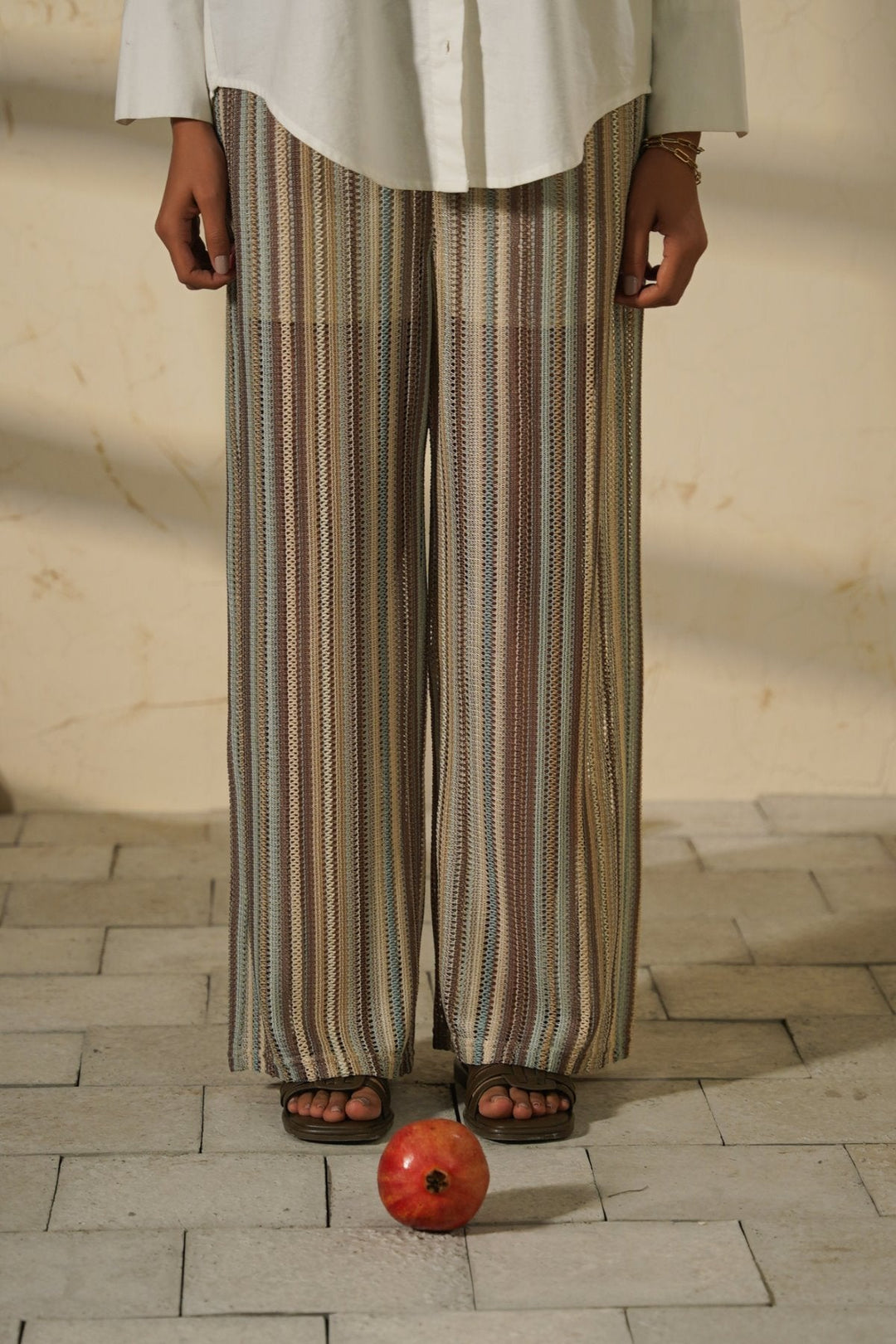 TAUPE RESORT PANTS WITH LINING