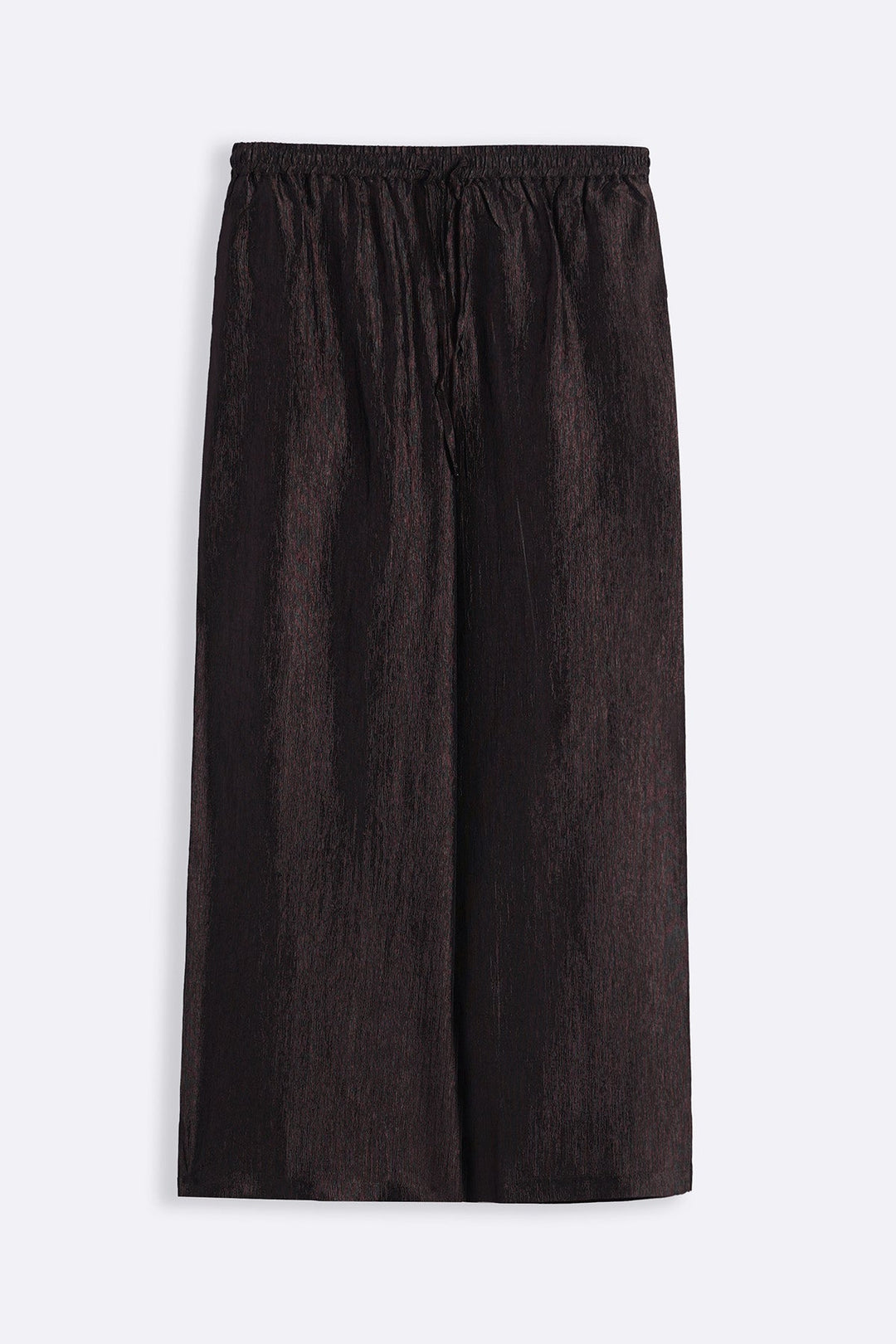 COFFEE TEXTURED FLOWY PANTS
