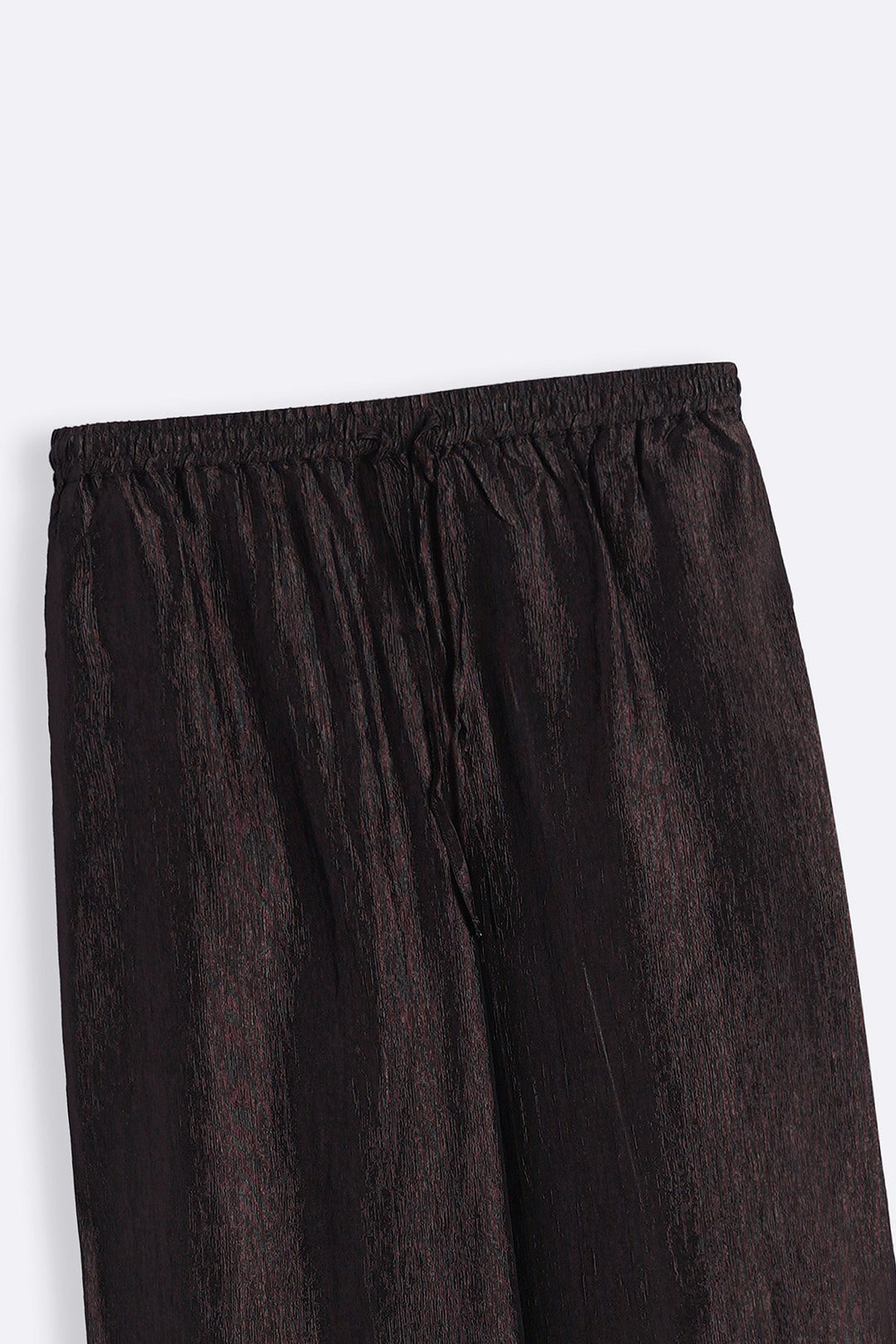 COFFEE TEXTURED FLOWY PANTS