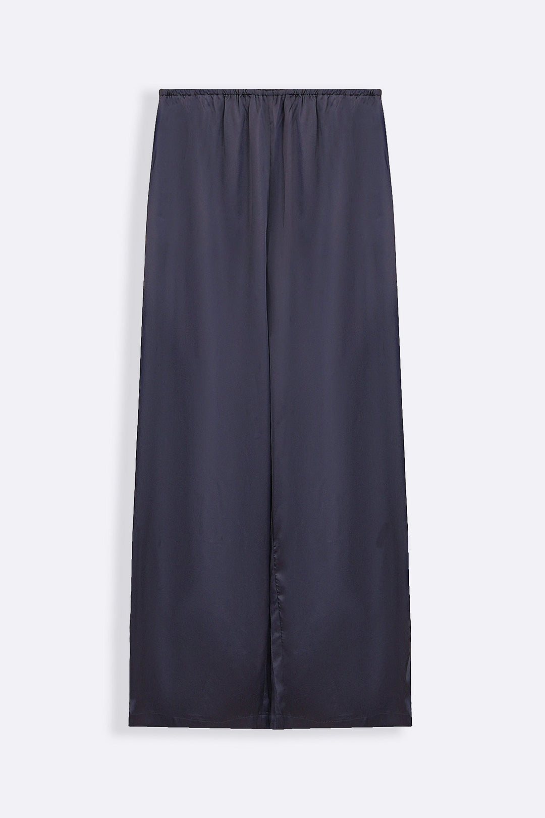 MIDNIGHT BLUE SATIN WIDE PANTS