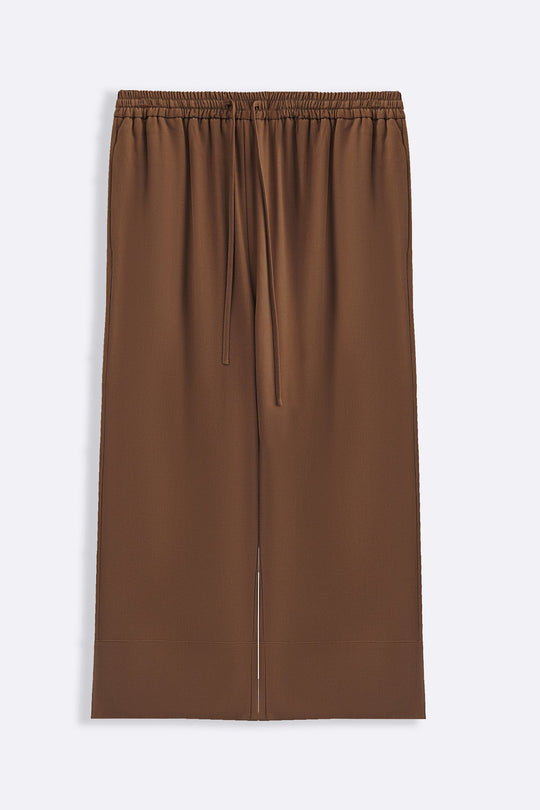 TAUPE TENCEL-LINEN EASE PANTS