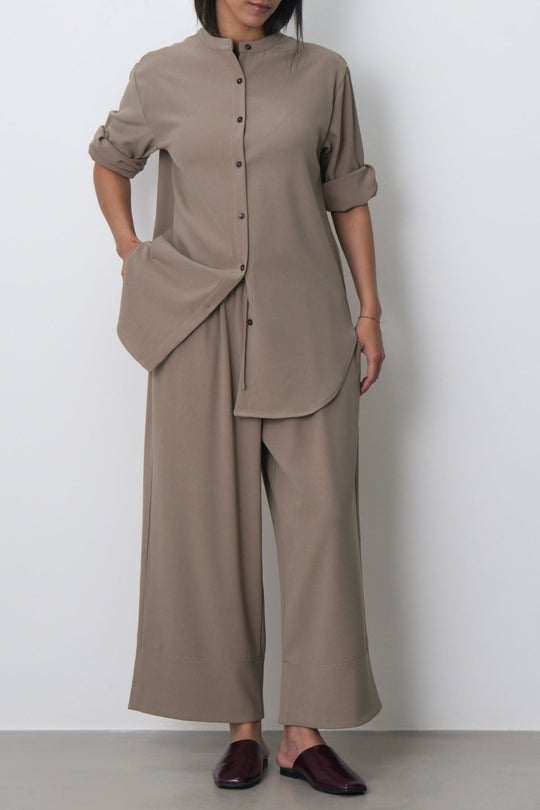BEIGE FLOW CULOTTES