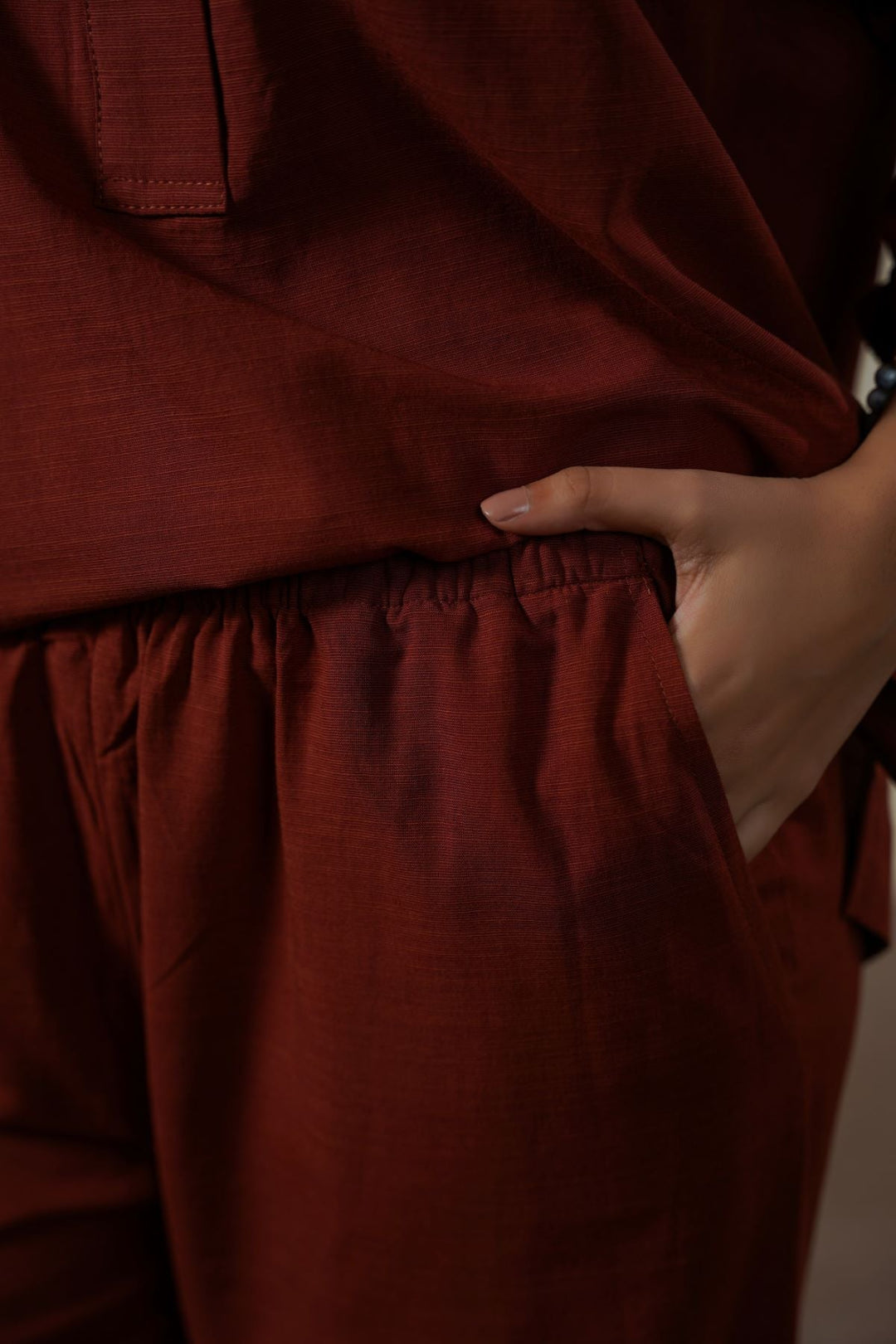 RUST WIDE SUMMER PANTS