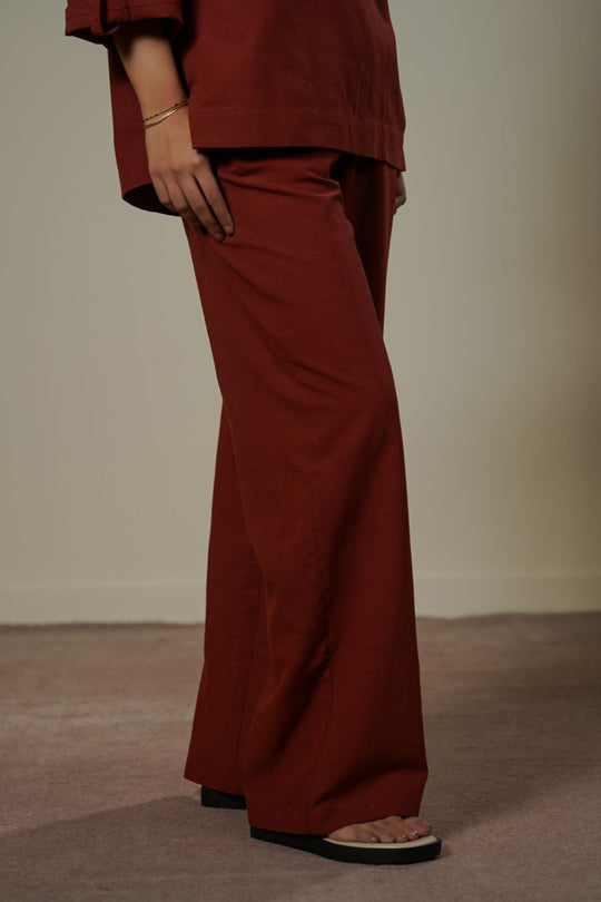 RUST WIDE SUMMER PANTS