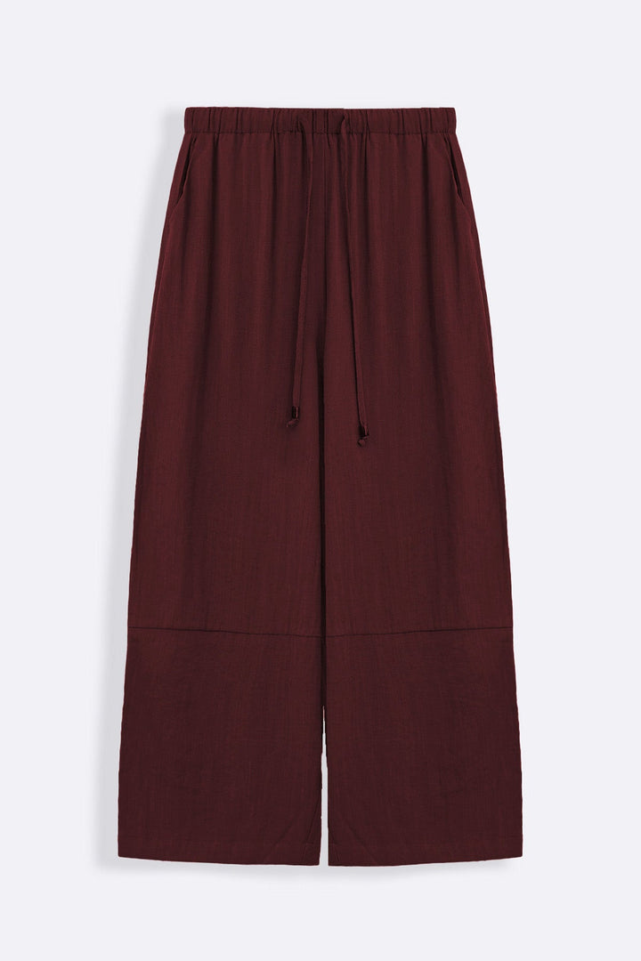 OX BLOOD CROPPED SAFARI PANTS