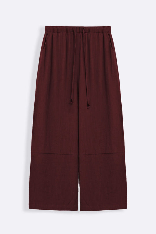 OX BLOOD CROPPED SAFARI PANTS