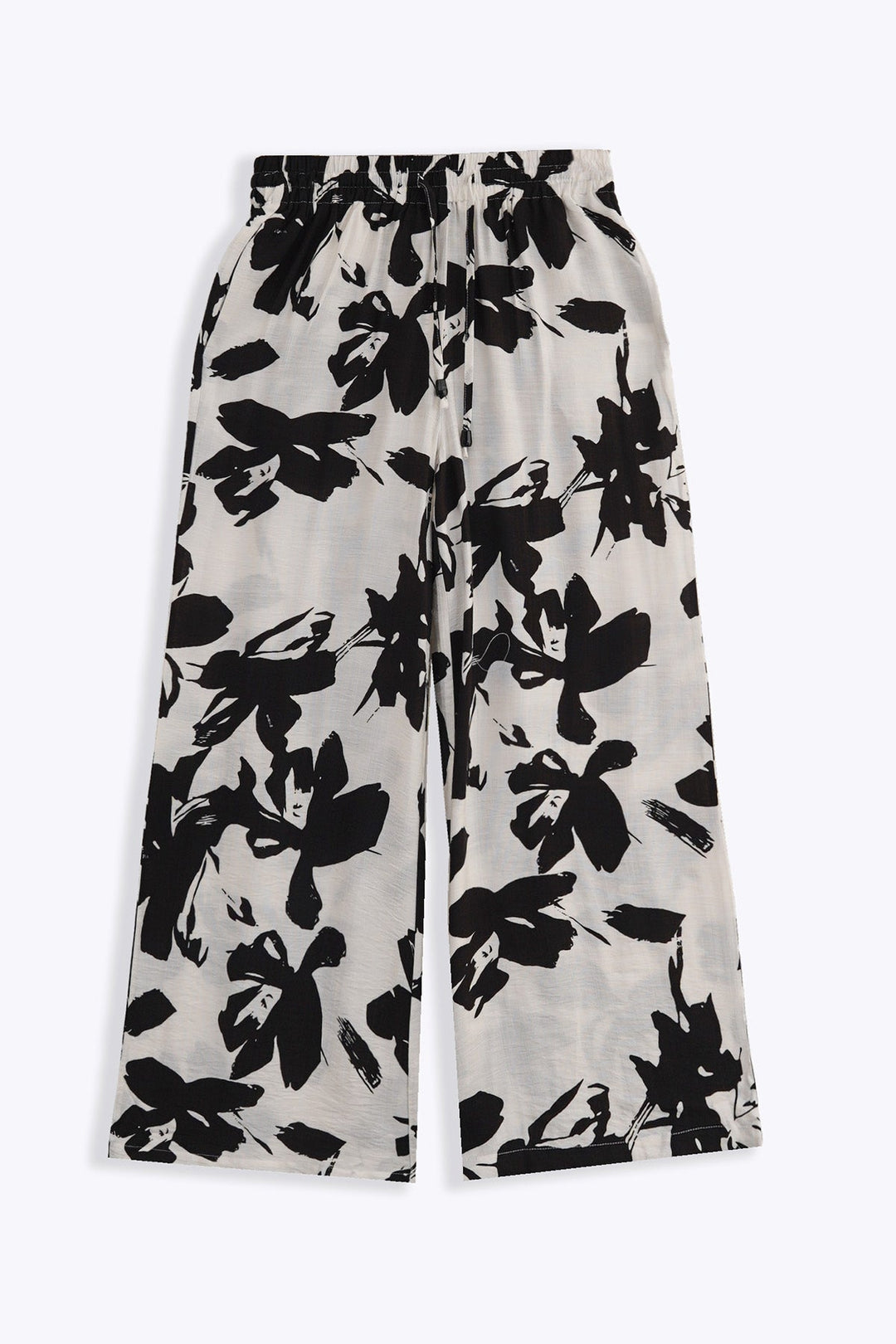 BLACK ABSTRACT RESORT PANTS