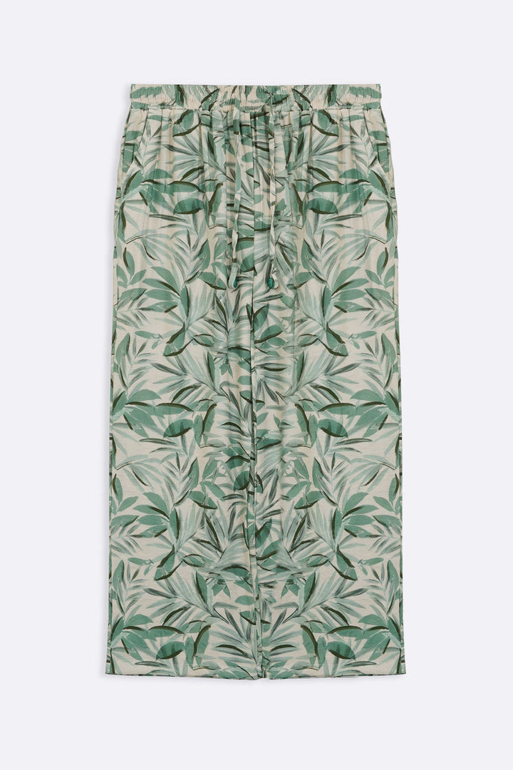 GREEN BAMBOO CANOPY PANTS