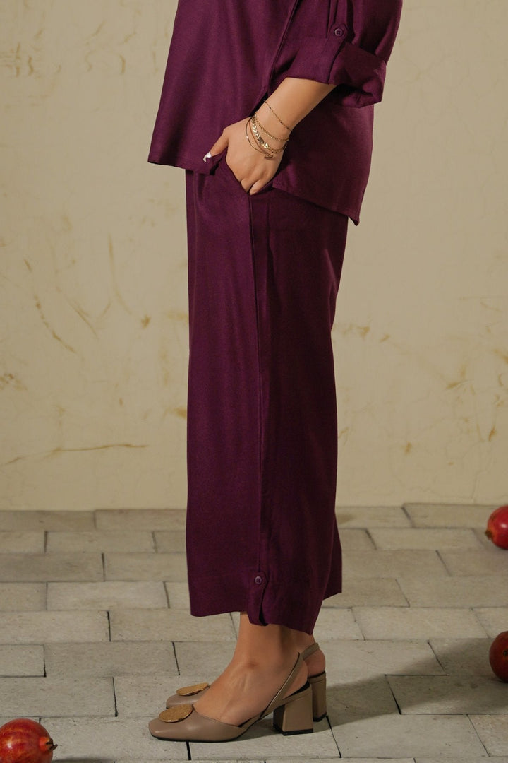 MAROON EASY BREEZE CULOTTES