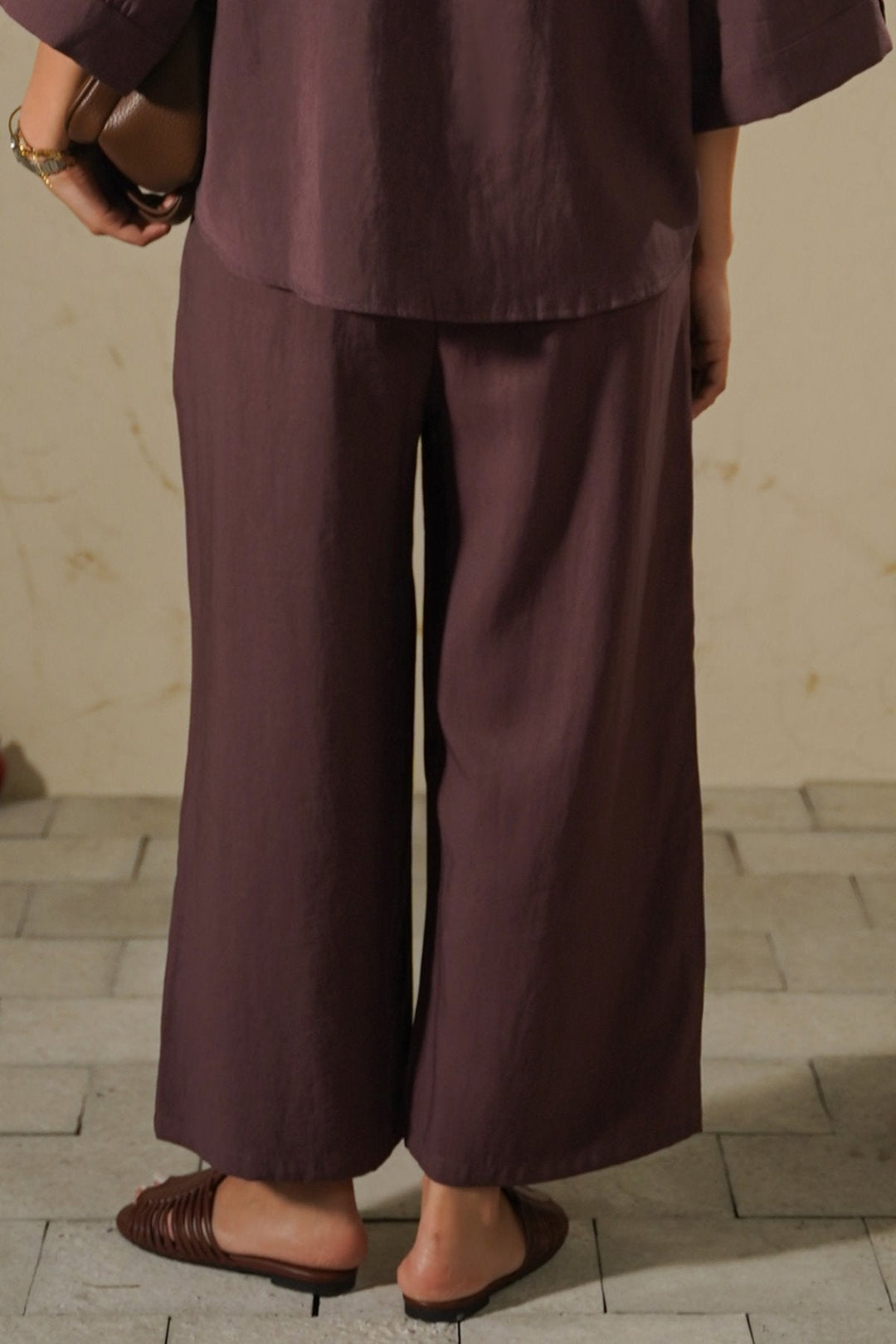 BEETROOT LYOCELL STONEWASH CULOTTES