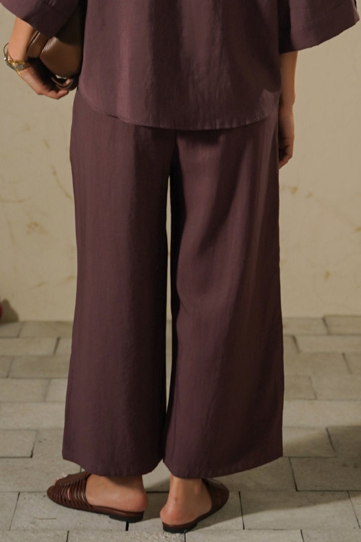 BEETROOT LYOCELL STONEWASH CULOTTES