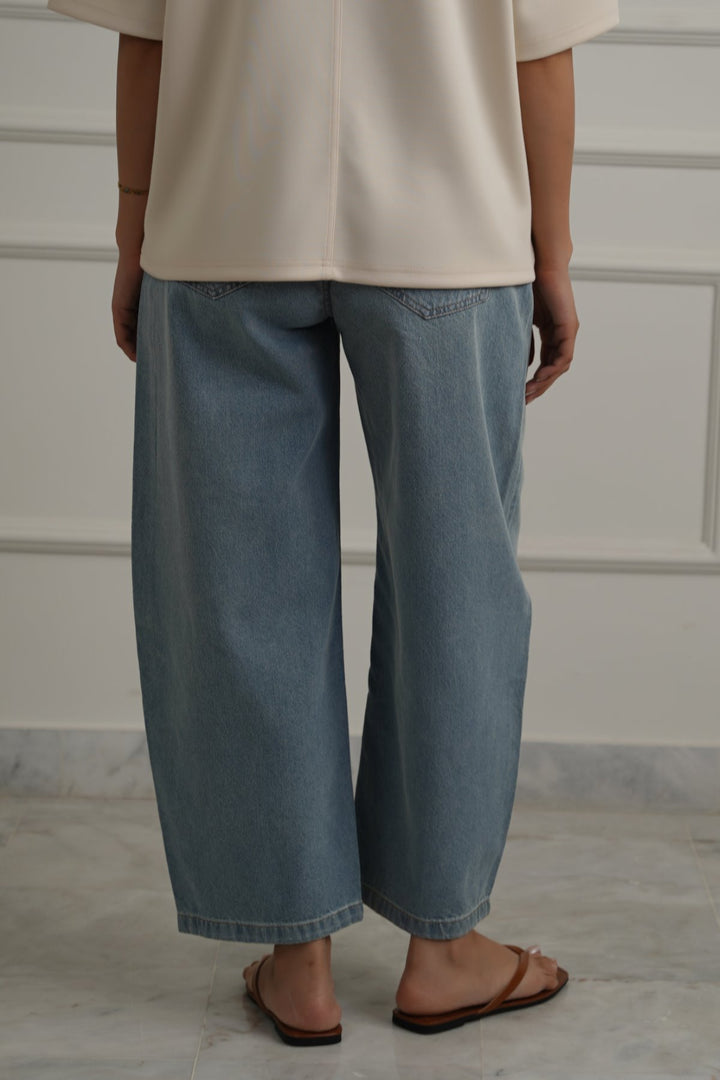 HIGH WAIST COCOON JEANS
