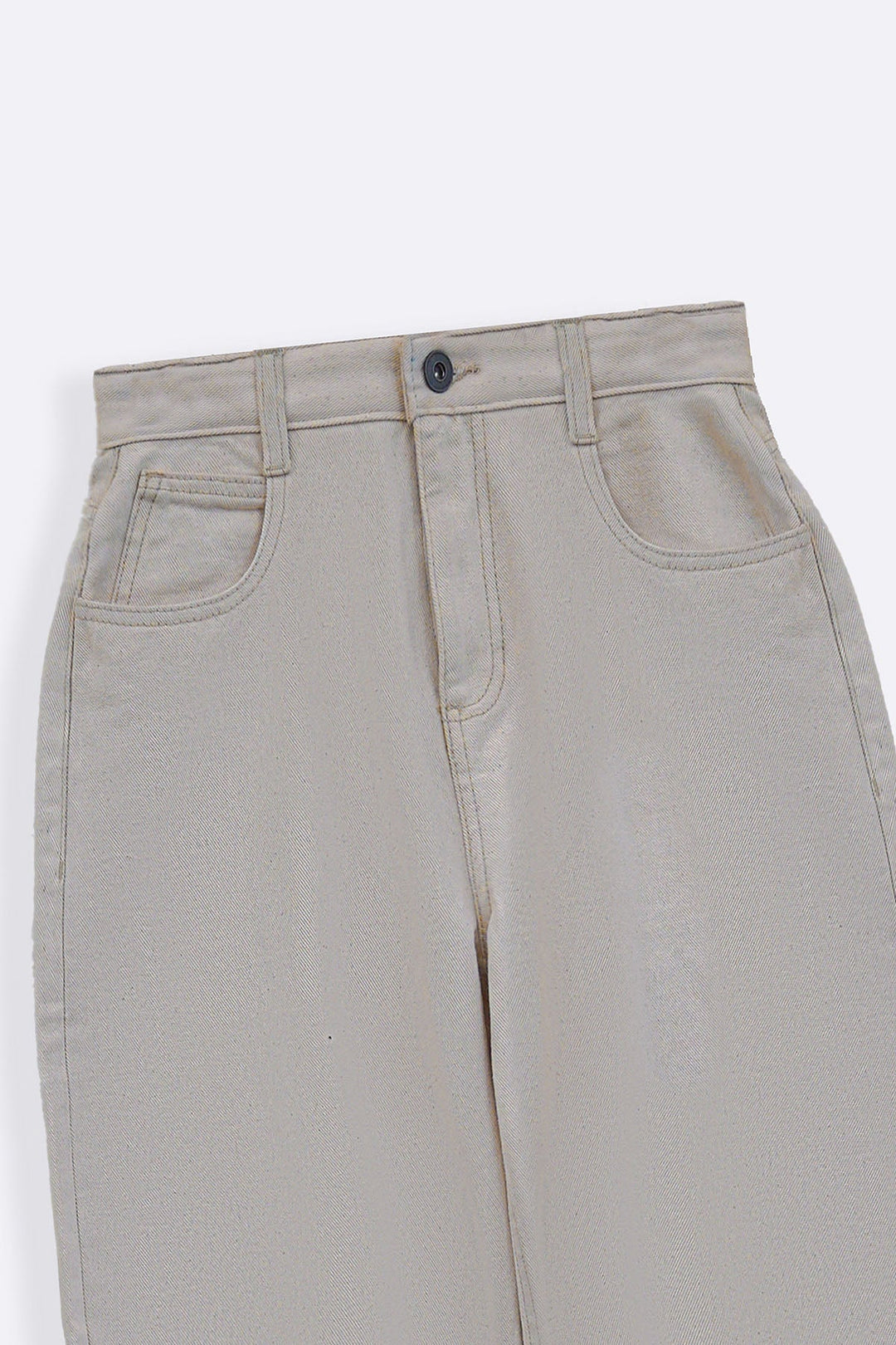 ECRU HIGH WAIST COCOON JEANS