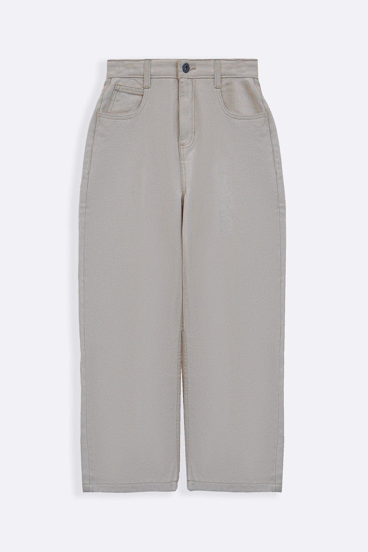 ECRU HIGH WAIST COCOON JEANS