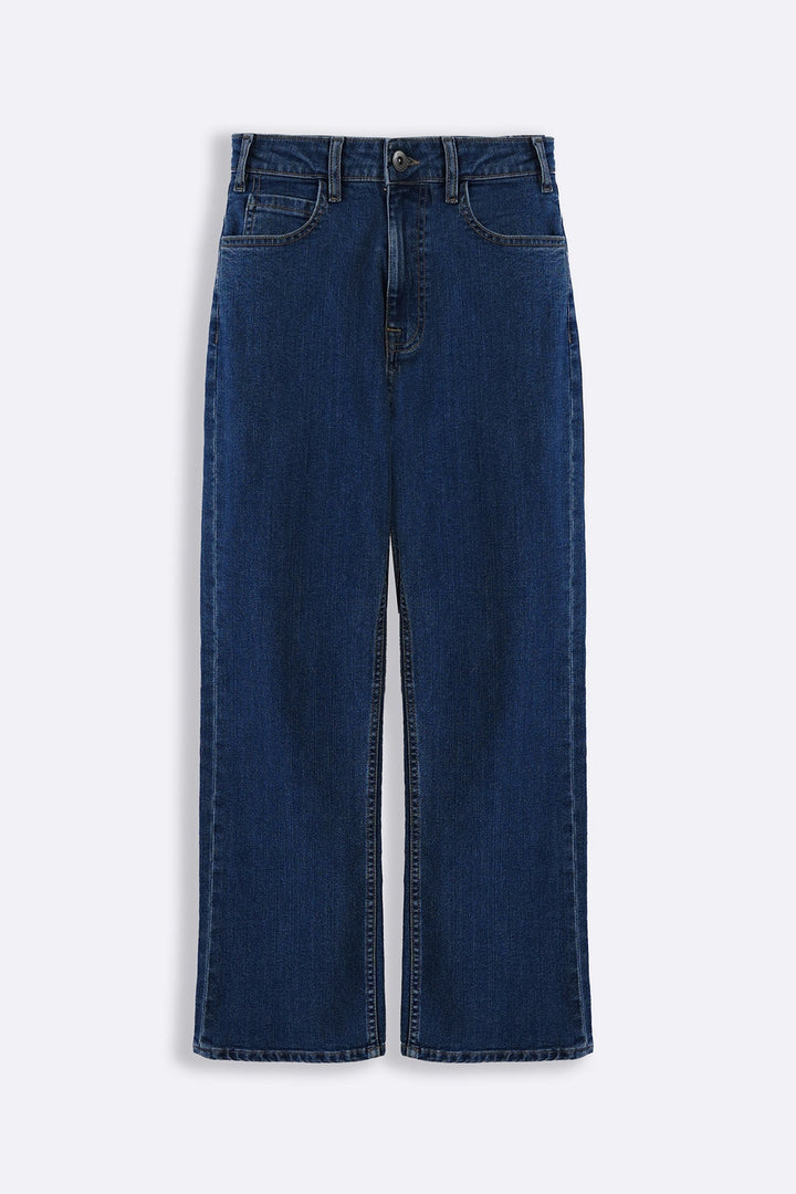 DARK BLUE CLASSIC STRAIGHT JEANS