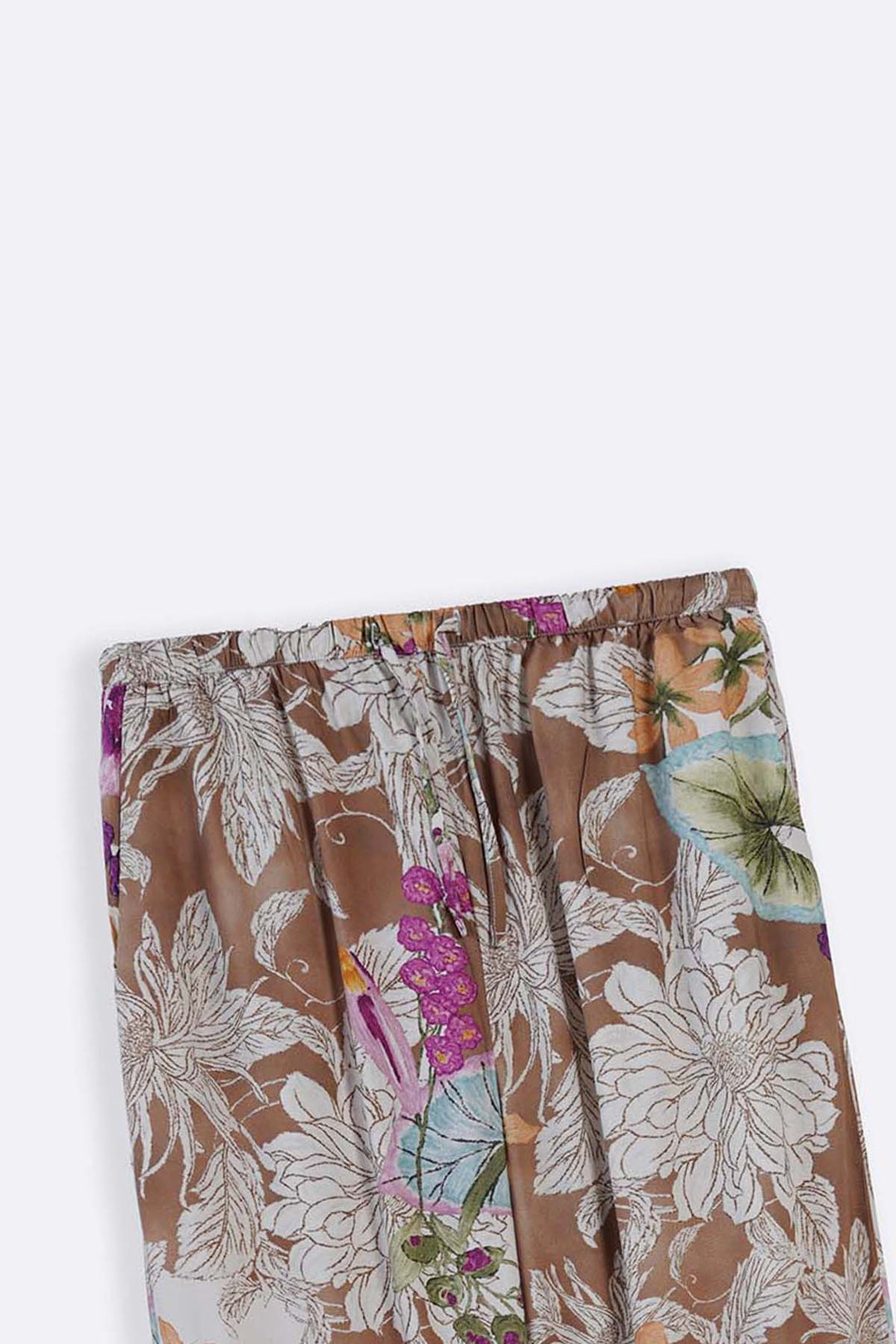 BEIGE GARDEN KALEIDOSCOPE PANTS