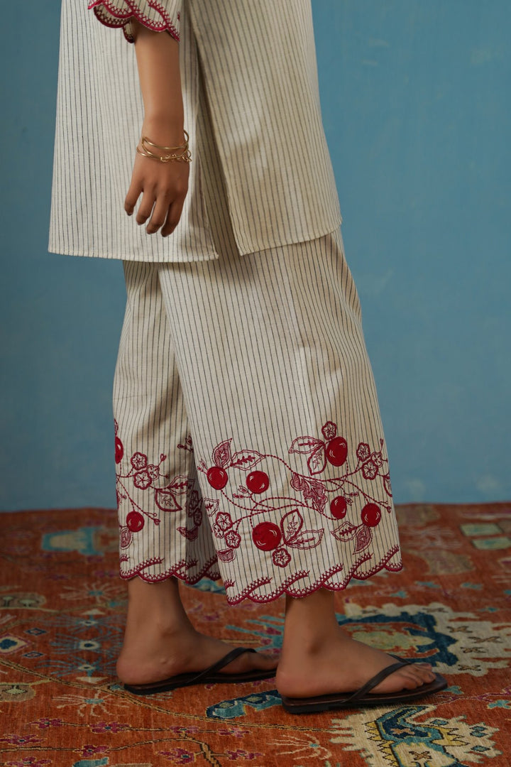 CHERRY STORY PINSTRIPE CULOTTES