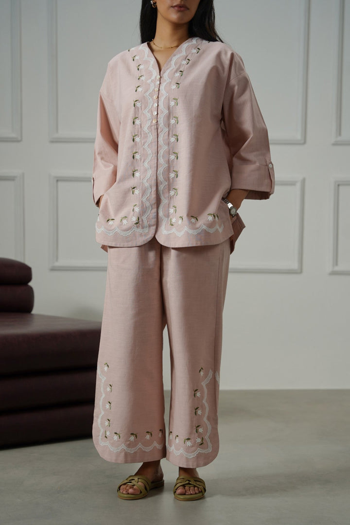 PINK BELL FLORAL CULOTTES