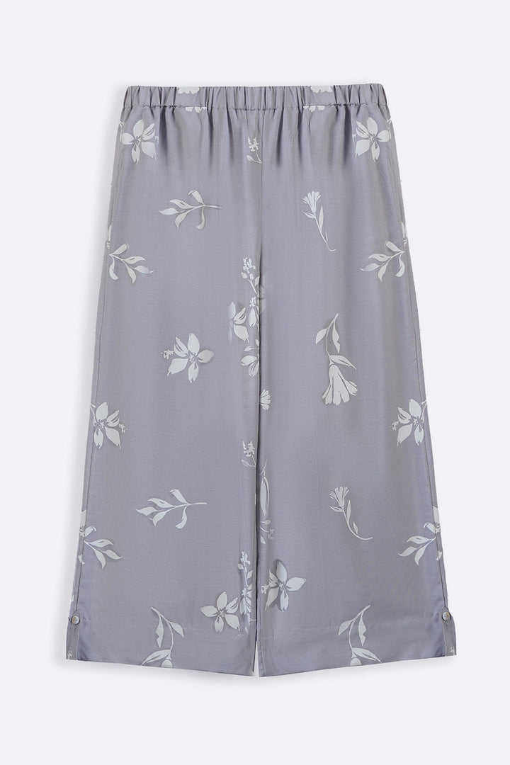 GREY PETAL IMPRINT CULOTTES