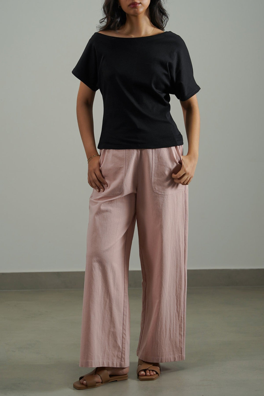 PINK ORGANIC COTTON PANTS