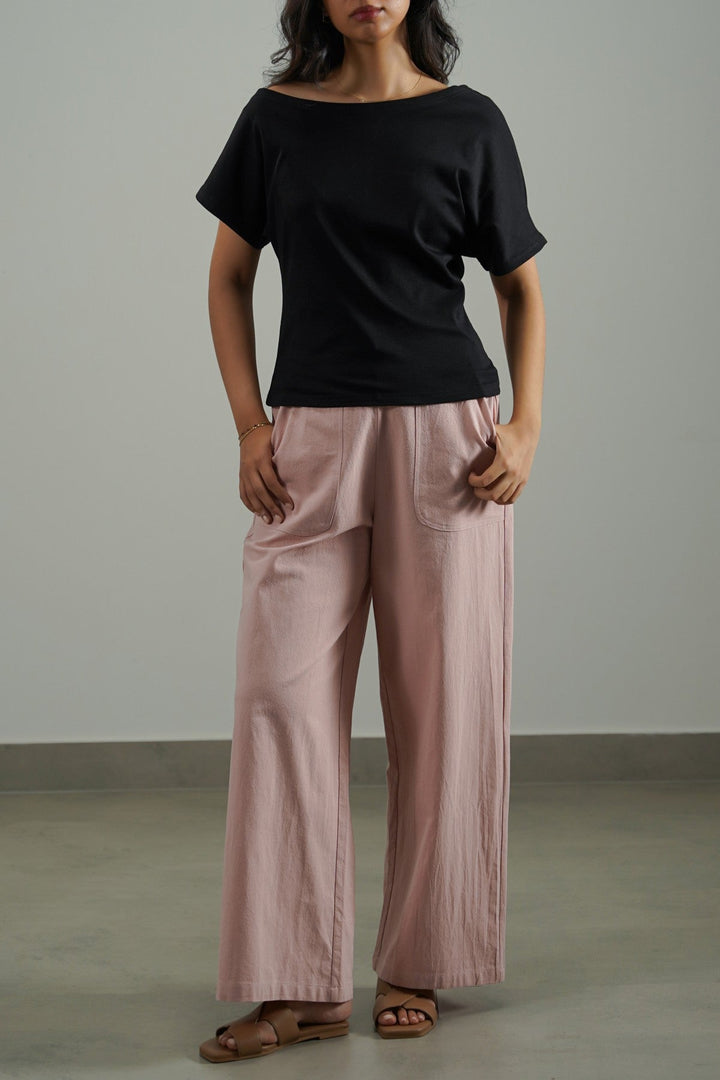 PINK ORGANIC COTTON PANTS