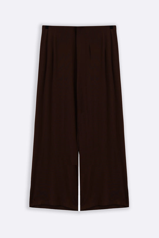 BROWN MODAL FLOWY PANTS