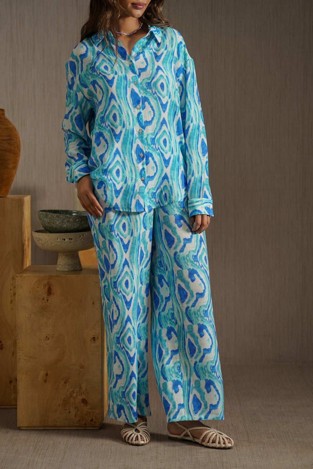 BLUE TIDAL FLOW PANTS