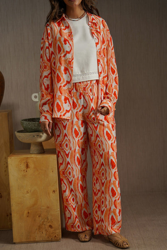 ORANGE TIDAL FLOW PANTS