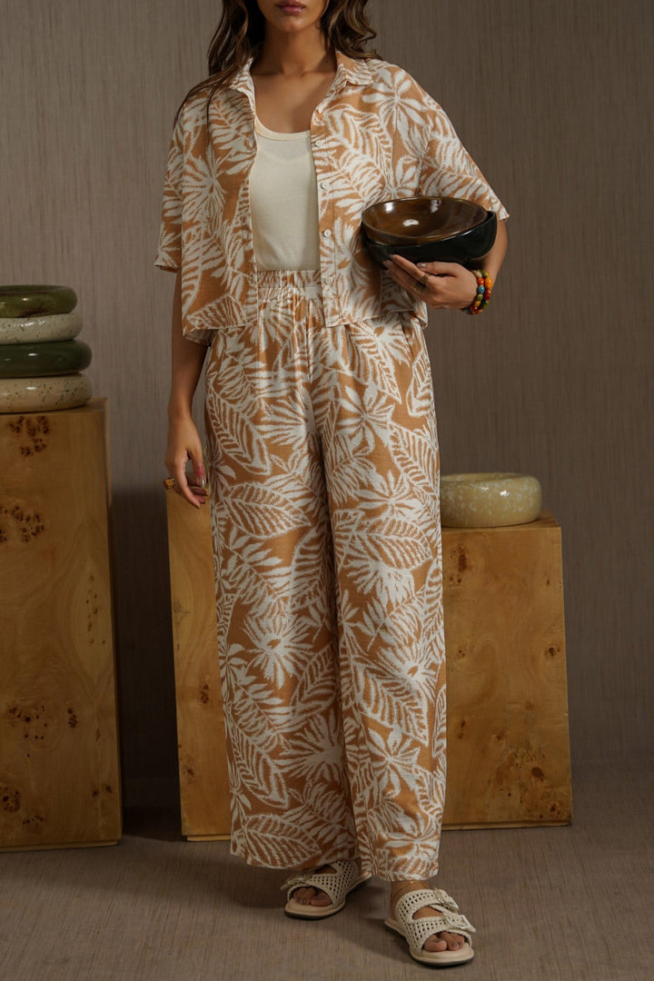 RUST WOOD & BLOOMS PANTS
