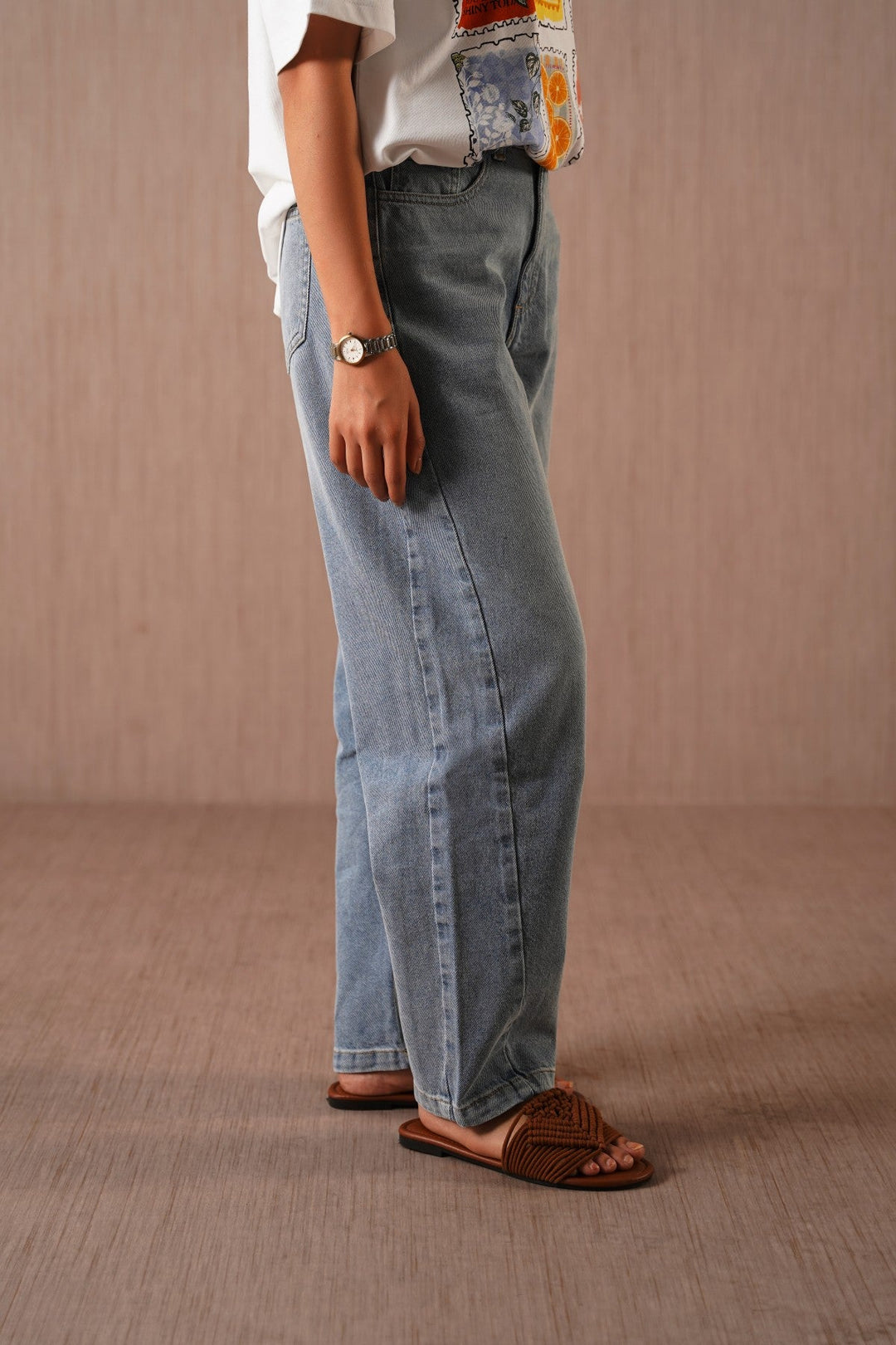 LIGHT BLUE VINTAGE BALLOON JEANS