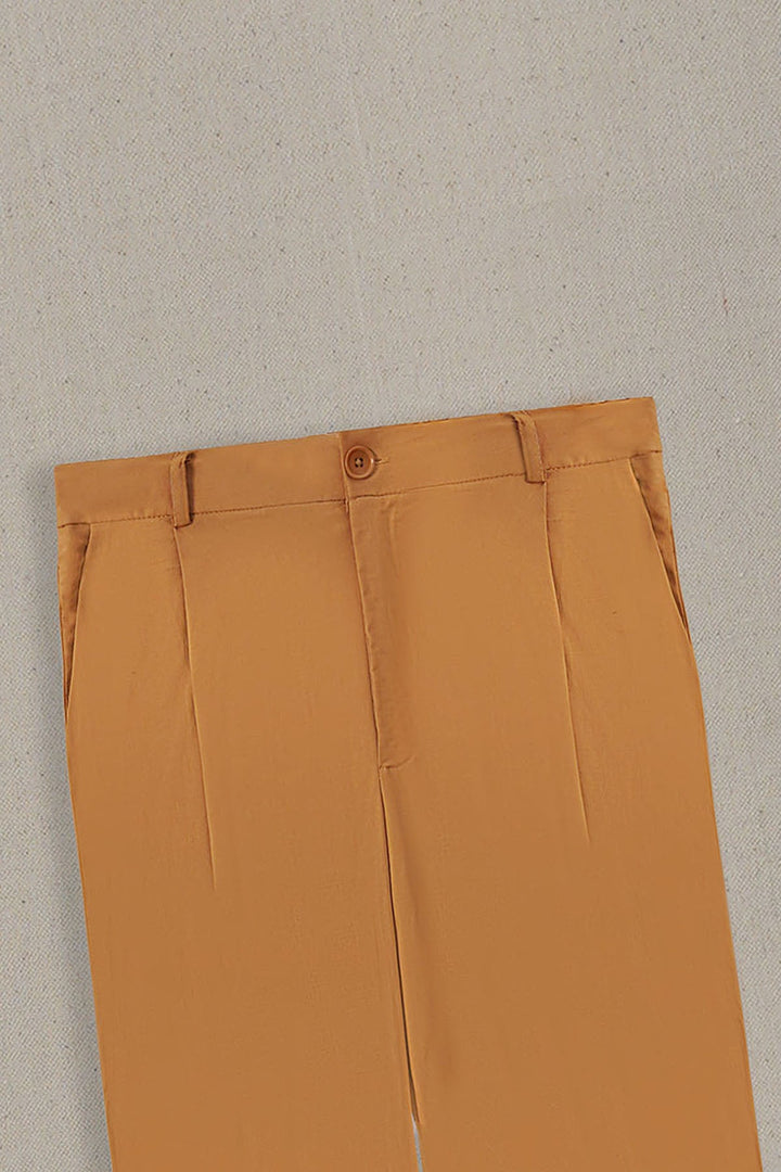 MUSTARD OCHRE BLOOM PANTS