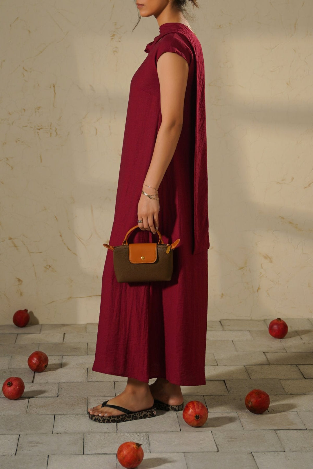 MULBERRY CITY DRESS WITH SCARF DETAIL