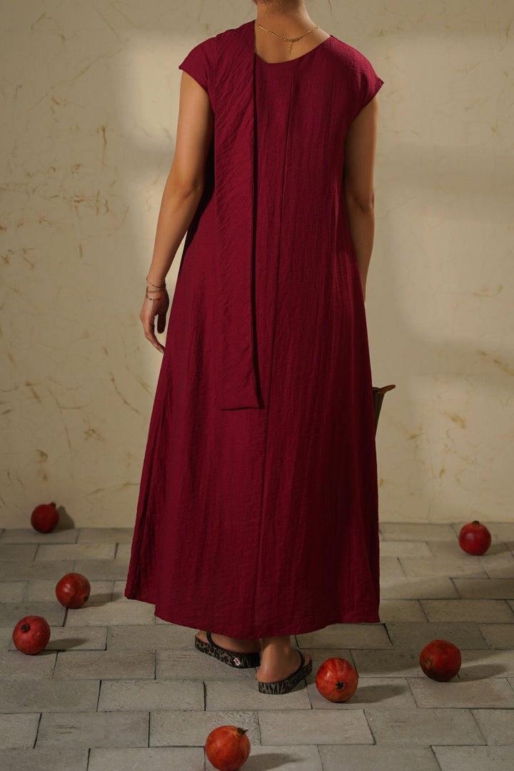 MULBERRY CITY DRESS WITH SCARF DETAIL